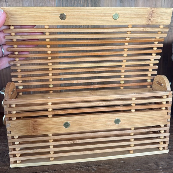 Cult Gaia Sylva Caged Bamboo Shoulder Bag - Picture 8 of 9